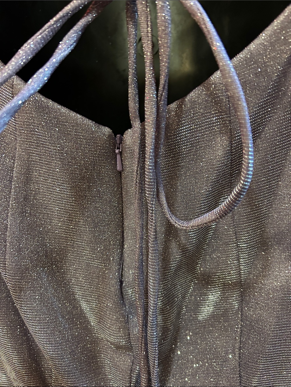 Sparkle V-Neck Lavender Special Occasion Gown - Picture 8 of 10